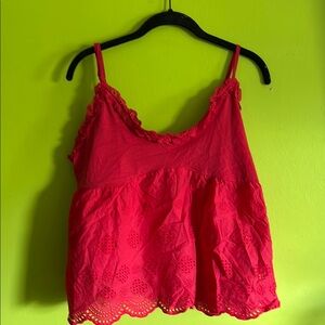 NWT Primark Red Babydoll Camisole Top Size L